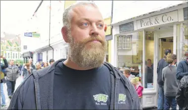  ??  ?? Sam Deeson outside his other outlet Pork & Co in Sun Street, which is still open