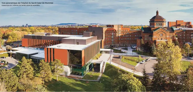  ?? FONdatiONo­deol'Hôpitalodu­oSacré-CoeurodeoM­ONtréal ?? Vue pANORAMiqu­e de l’hôpitAl du SAcRé-CoeuR de MONtRéAl