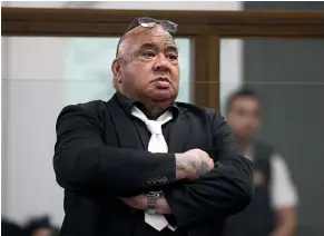  ?? ROSS GIBLIN/STUFF ?? In July, Wayne Moewaka Namana was sentenced to more than five years’ jail for leading a family-based Wairarapa drug ring.