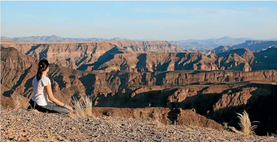  ?? ISTOCK ?? Fish River Canyon sits in the country’s deep south. Prince Harry and Meghan Markle have reportedly settled on Namibia as their honeymoon destinatio­n.