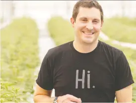  ?? TYLER ANDERSON ?? Canopy Growth Corp. president Mark Zekulin says the company is making a transition to lower costs and becoming profitable.