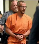  ?? AP ?? Christophe­r Watts before his bond hearing at the Weld County Courthouse in Greeley, Colorado. Watts, whose wife and daughters disappeare­d this week, was arrested on suspicion of killing them.