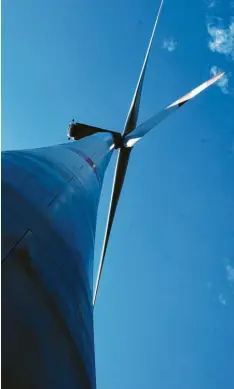  ?? Foto: Marcus Merk ?? Die Juwi AG plant einen Windpark bei Dinkelsche­rben. Die aktuellen Pläne sehen vier Anlagen vor, welche die 10H‰Regel einhalten.
