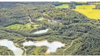  ??  ?? Der Droompark Maasduinen liegt unweit der deutschen Grenze mitten in einer waldreiche­n Seenlandsc­haft.