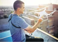  ?? 123RF STOCK PHOTO ?? Drones are increasing­ly used to gather informatio­n and inform research. As technology develops longer-lasting batteries and more sensitive cameras, the role of drones in research will continue to grow.