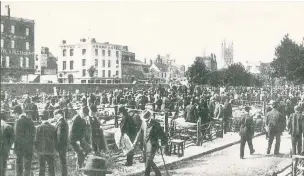  ??  ?? Gloucester Cattle Market in what became King’s Square