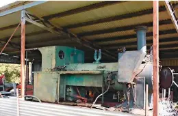  ?? BLR ?? Looking somewhat forlorn but destined for a brighter future on the Bala Lake Railway, ex-Farleigh Tramway Avonside 0-4-0T Works No. 1909 is pictured in storage on Eric Gibson’s farm near Mackay, Queensland.