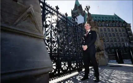  ?? SEAN KILPATRICK, THE CANADIAN PRESS ?? Randy Boissonnau­lt, member of Parliament for Edmonton Centre, on Parliament Hill in Ottawa.