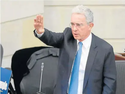  ?? ?? Álvaro Uribe, de 71 años, se expone a una pena de hasta ocho años de cárcel./colprensa