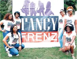  ??  ?? The Fancy Frenz visionarie­s (from left): Jamilah Rance, Akilah Rance and Vivienne Henry, Tanya Graham, Lisa Smith and Karen Davis.