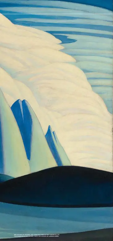  ??  ?? ART GALLERY OF ONTARIO; GIFT FROM THE FUND OF THE T. EATON CO. LTD. FOR CANADIAN WORKS OF ART, 1948. © 2016 ESTATE OF LAWREN HARRIS