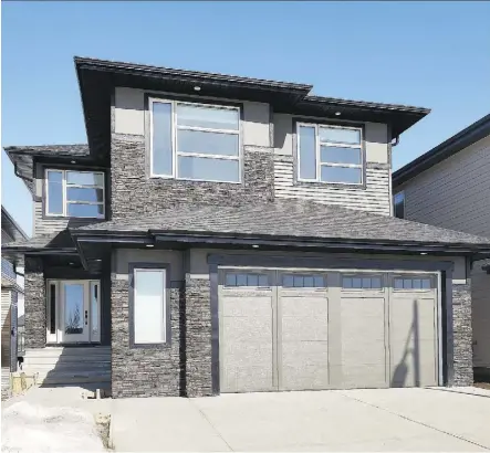  ??  ?? Priced at around $740,000, the luxury home in the Ambleside in Windermere neighbourh­ood is located close to amenities in the Windermere area, and provides easy access to Anthony Henday Drive.