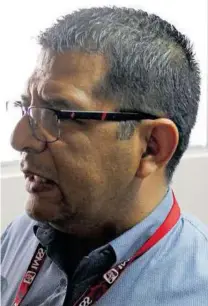  ?? SAÚL PONCE ?? Marco Antonio Blanco, epidemiólo­go del Hospital Regional de Delicias