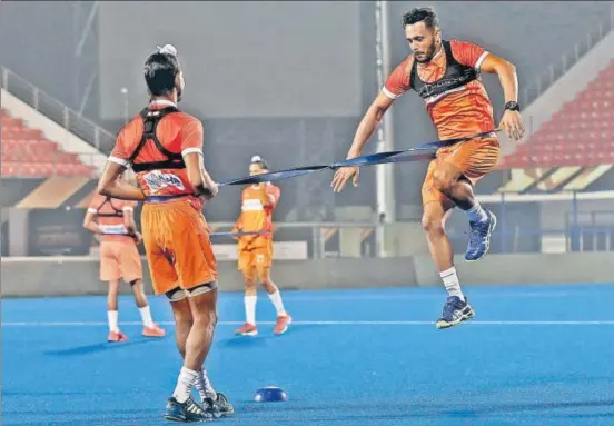  ??  ?? Ever since Australian Graham Reid took charge of the India team, he has focused on fitness and stamina, to try and make players perform with the same intensity through the match.
HOCKEY INDIA