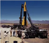  ?? White Sands Missile Range Museum Captured V-2 rockets were brought to New Mexico. The first test launch didn’t go so well, but a second on May 10, 1946 few 70 miles high. Tests of V-2 rockets would continue through 1952. ??