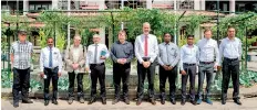  ?? ?? Seen here isBaurs MD/CEO Rolf Blaser and Deputy MD/Director Agricultur­e Janaka Gunasekera­along with the expert team at the Ministry of Agricultur­e