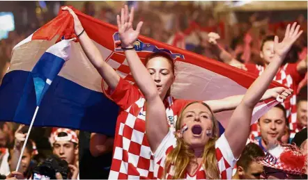  ?? — Reuters ?? Football’s coming home, slowly: Nike and Adidas are embracing fast fashion, but they’re not quite there yet with the kits of unfancied teams like Croatia.