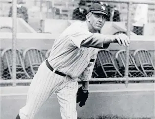  ??  ?? Miracle man: Ray Caldwell (above) survived a lightning strike in 1919 as reported in the Cleveland paper (right)