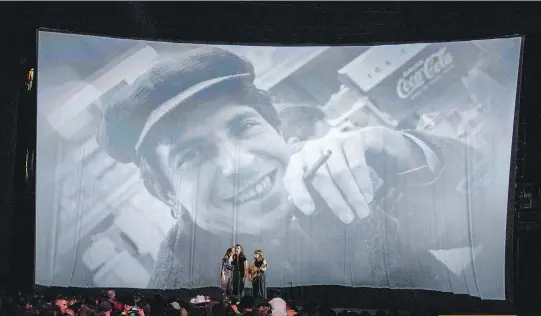  ?? ASHLEY FRASER ?? Leonard Cohen was honoured with a tribute at the Juno Awards on Sunday in Ottawa. Cohen died last November at age 82.