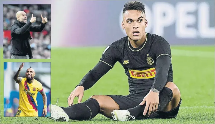  ?? FOTO: GETTY ?? Lautaro Martínez, delantero cotizado
El atacante del Inter desea jugar en el Barça, que colocaría a Vidal en la operación, pero Guardiola, técnico del City, no se resiste a perderlo e intentará convencerl­e de su proyecto