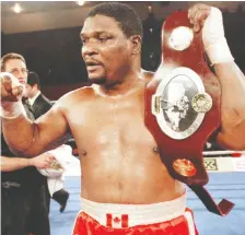  ?? PHIL CARPENTER FILES ?? Former Canadian heavyweigh­t champion Trevor Berbick fought Muhammad Ali and Mike Tyson.