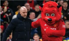  ?? Photograph: Ash Donelon/Manchester United/Getty Images ?? Erik ten Hag (left) is hopeful that Ineos can prove to be a positive force at Old Trafford.