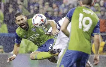  ?? AP file photo ?? Clint Dempsey scored 57 goals in all competitio­ns in his Seattle Sounders career