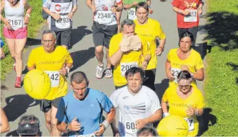  ?? ARCHIVFOTO: CG ?? Das Gränzbote-Team geht über die zehn Kilometer und den Halbmarath­on auf die Strecke.