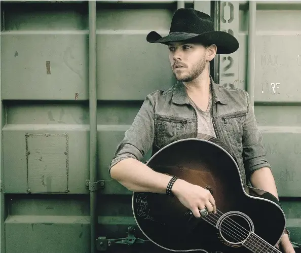  ?? MICHELLE BERG ?? Brett Kissel is excited about his upcoming album that was recorded at Bart MacKay Studios in Saskatoon. “It’s so vastly different than anything that I’ve ever done,” he says.