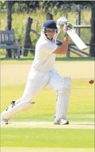  ?? Picture: Paul Amos FM2693287 ?? STYLISH SHOT: Tenterden opener Dan McDonald picks up runs against Bromley Common