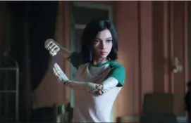  ?? TWENTIETH CENTURY FOX VIA AP ?? This image released by Twentieth Century Fox shows the character Alita, voiced by Rosa Salazar, in a scene from “Alita: Battle Angel.”