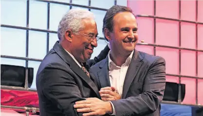  ?? ?? Costa e Medina conseguira­m o maior excedente anual da história democrátic­a portuguesa.