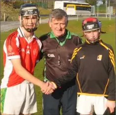  ??  ?? New Ross captain Niall Connolly (left) before the final.