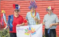  ?? SUBMITTED PHOTO ?? Raymond J. Arsenault, from left, co-ordinator of the Acadian and Francophon­e Chamber of Commerce of P.E.I., Nick Arsenault, executive director of the Conseil scolaire-communauta­ire Évangéline, and Marcel Bernard, president of the Acadian Musical...