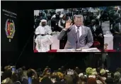  ?? SYLVAIN CHERKAOUI — THE ASSOCIATED PRESS ?? Bassirou Diomaye Faye is sworn in as Senegal's president in Dakar, Senegal, on Tuesday.