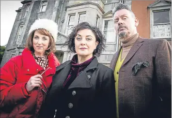  ??  ?? Lorraine Mcintosh, centre, with co-stars Julie Wilson Nimmo and John Gordon Sinclair