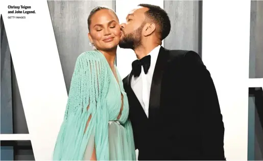  ?? GETTY IMAGES ?? Chrissy Teigen and John Legend.