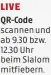  ?? ?? LIVE QR-Code scannen und ab 9.30 bzw. 12.30 Uhr beim Slalom mitfiebern.