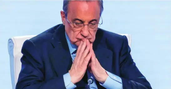  ?? EFE ?? Florentino Pérez, primer presidente de la Superliga, durante una Asamblea del Real Madrid