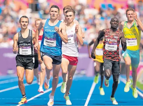  ?? ?? Scotland’s Jake Wightman on his way to qualifying for the 1500m final at the Commonweal­th Games.