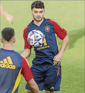  ?? FOTO: EFE ?? Pedri está concentrad­o en Las Rozas con la selección española