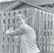  ?? Sean Heeger ?? Val Meyer, co-chair of the Zonta Club’s Betty Thompson Golf Committee, is cautiously optimistic as she looks ahead to the 29th annual tournament set for May 27.