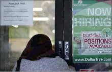  ?? NAM Y. HUH — THE ASSOCIATED PRESS ?? A shopper at a retail store in Buffalo Grove, Ill. America’s employers added 850,000jobs in June, well above the average of the previous three months and a sign that companies may be having an easier time finding enough workers to fill open jobs.