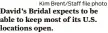  ?? Kim Brent/Staff file photo ?? David's Bridal expects to be able to keep most of its U.S. locations open.