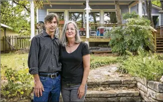  ?? JAY JANNER / AMERICAN-STATESMAN ?? Todd Shaw and Amy Wood at their Allandale home. “We need more housing supply, ... but we don’t want our single-family neighborho­ods to take the bulk of it,” Shaw said.