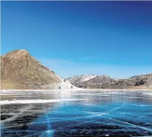  ??  ?? A beautiful view across Lake Baikal.