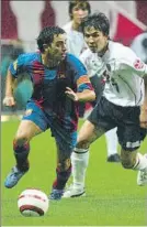  ?? FOTO: EDUARD OMEDES ?? Xavi, en Japón en 2005