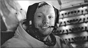  ??  ?? Neil Armstrong, de eerste man op de maan. (Foto: RTL Nieuws)