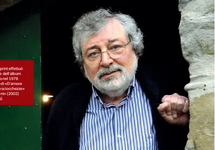  ??  ?? Guccini alla Fonoprint effettuò la pre-produzione dell’album «Amerigo», uscito nel 1978 e la registrazi­one di «D’amore di morte e di altre sciocchezz­e» del 1996, «Stagioni» (2002) e «Ritratti» (2004)