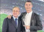  ?? GETTY ?? Perez (left) had overseen Ronaldo’s move to Madrid in 2009.